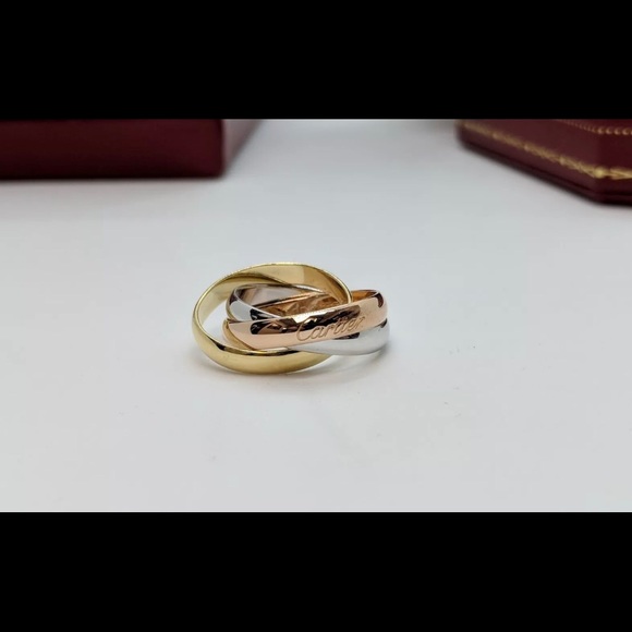 Cartier 18K Trinity Ring Auth size 50 🚫TRADES - Picture 3 of 8